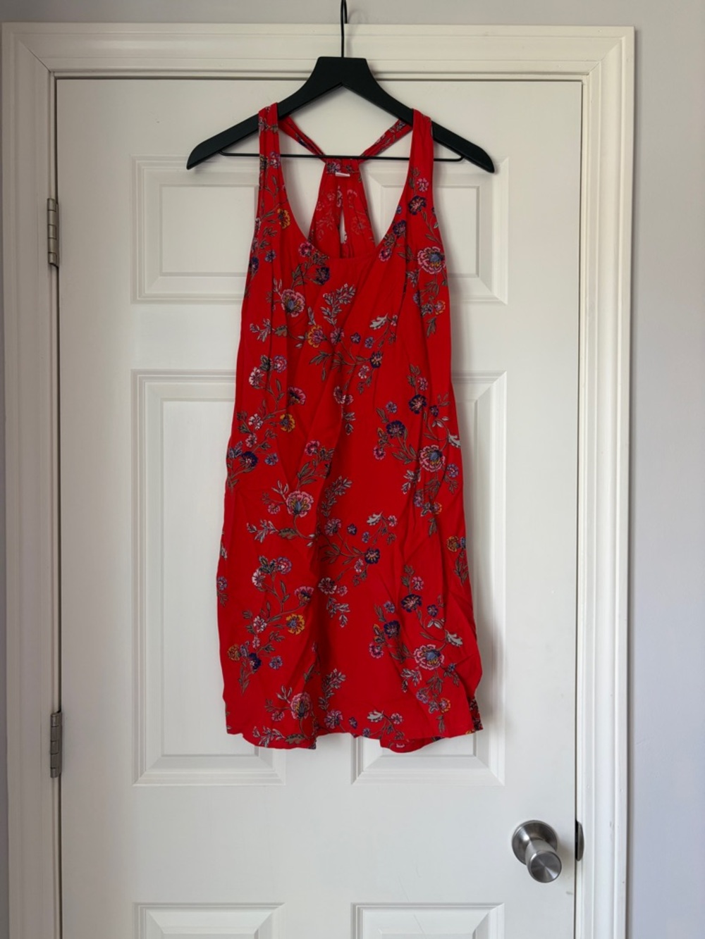 Old Navy Red Floral Mini Dress